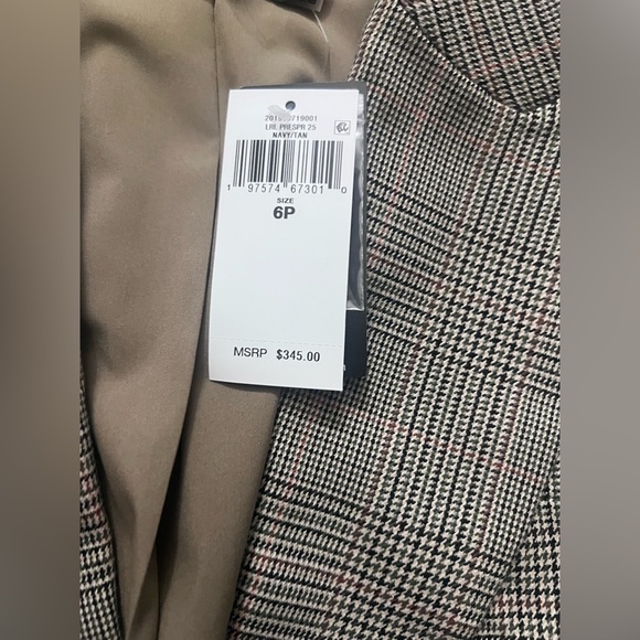 Lauren By Ralph Lauren Plaid Women’s Blazer Sz 6 P $345 - Picture 3 of 5